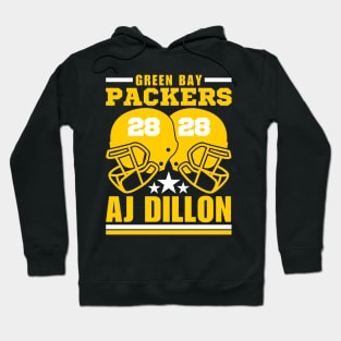 Green Bay Packers AJ Dillon 28 American Football Retro Hoodie